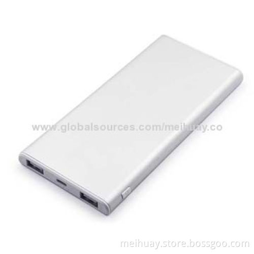 Power Bank for Mobile Phone, Aluminium Material, 8000mAh, ATL Polymer Battery